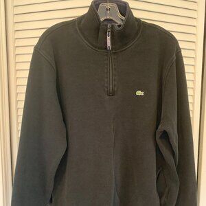 Vintage LaCoste Men’s 1/4 zip pullover with pockets
